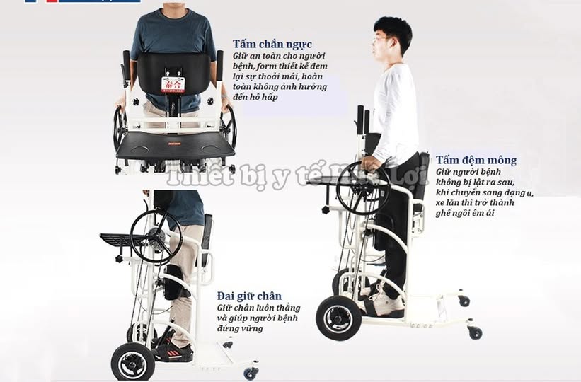 e Lăn Có Chức Năng Tập Đứng Cho Người Bị Tai Biến: Giúp Phục Hồi Nhanh Hơn, Tự Lập Hơn Mỗi Ngày